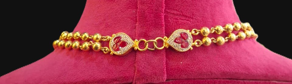 The Rani Haar with Ruby Accents