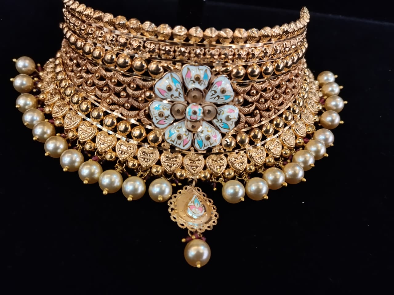 The Meenakari Floral Choker