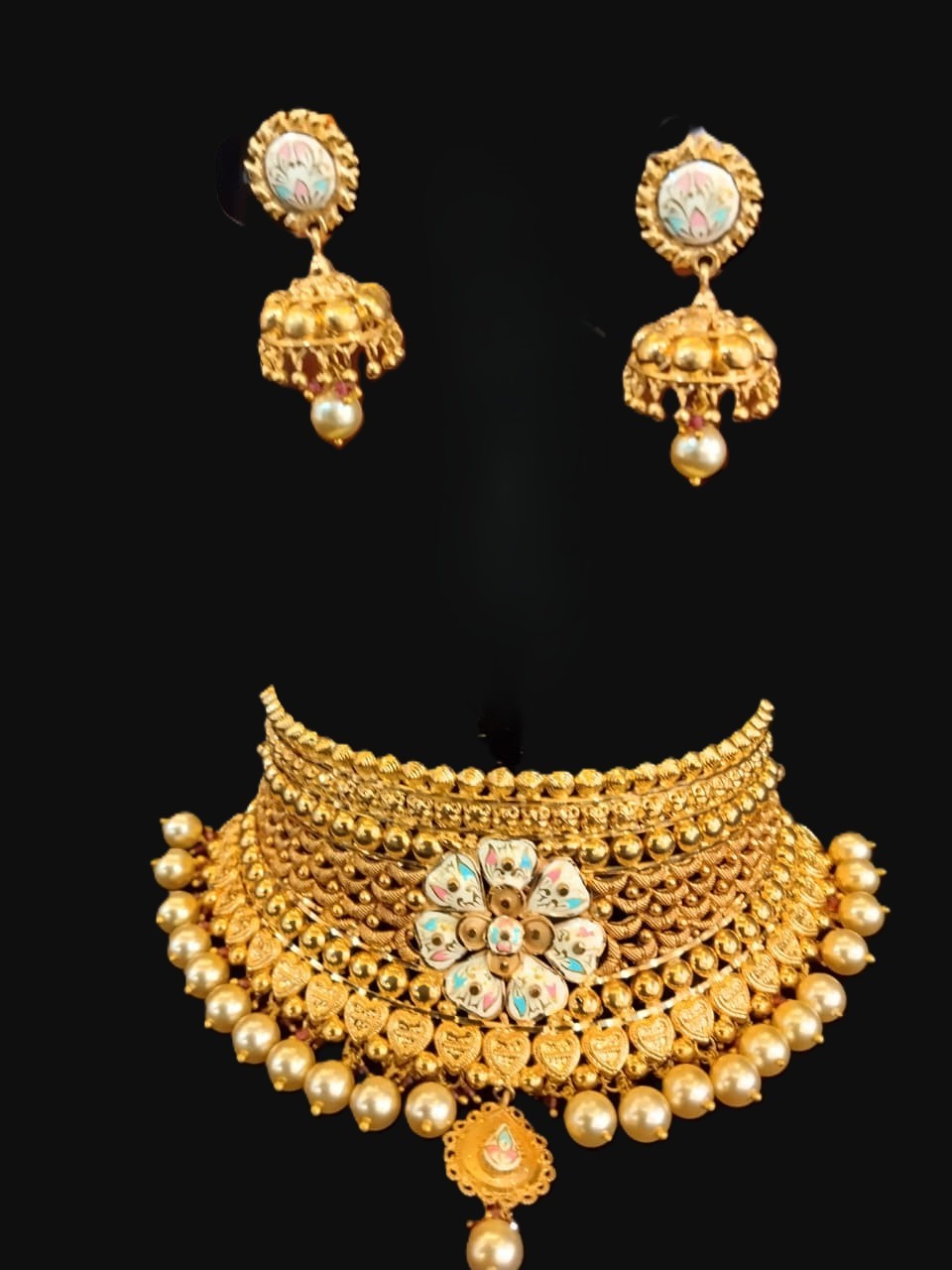 The Meenakari Floral Choker