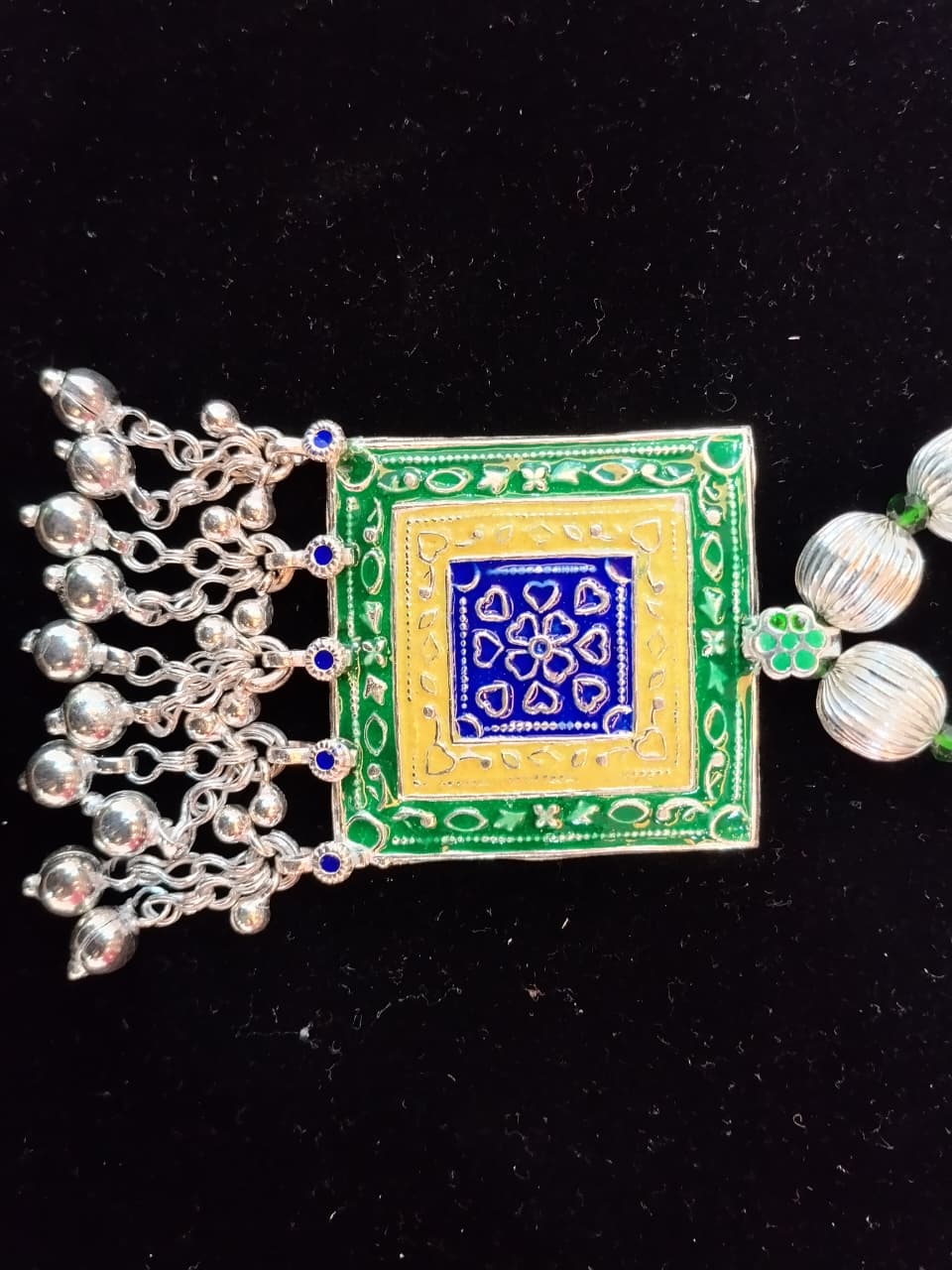 The Enamel Mala with Pendant